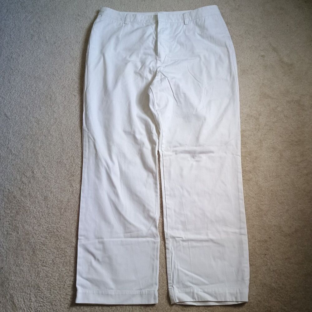 Ralph Lauren Jean Co. Jeans Womens Sz 18W Stretch Straight White (37x31) Vintage